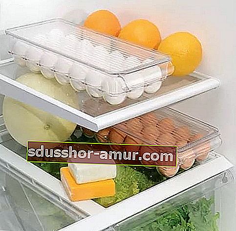Plastična kutija za čuvanje jaja u hladnjaku