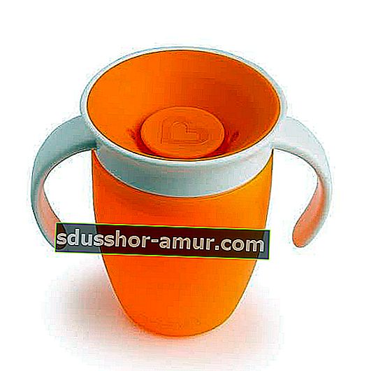 Poceni Minchkin Orange Learning Mug