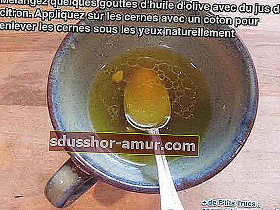 Učinkovito sredstvo za odstranjevanje podočnjakov pod očmi z olivnim oljem in limoninim sokom