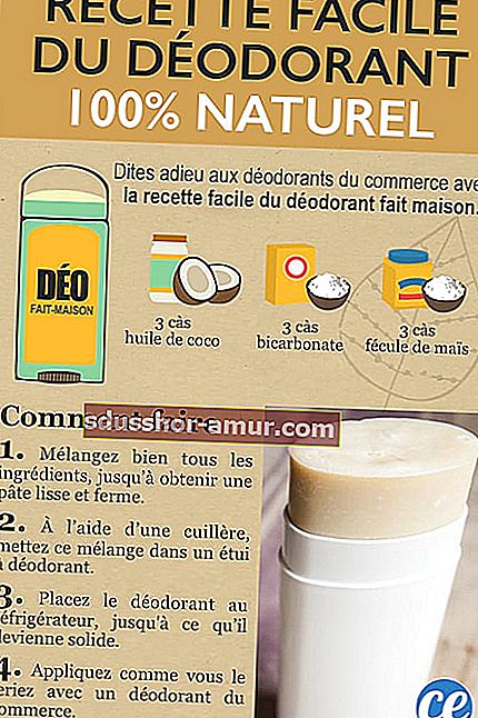 Jednostavan recept za domaći dezodorans: kokosovo ulje + kukuruzni škrob + soda bikarbona.