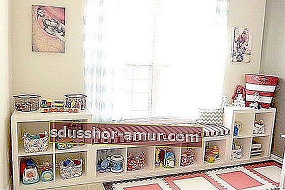 шкаф для хранения детской игровой