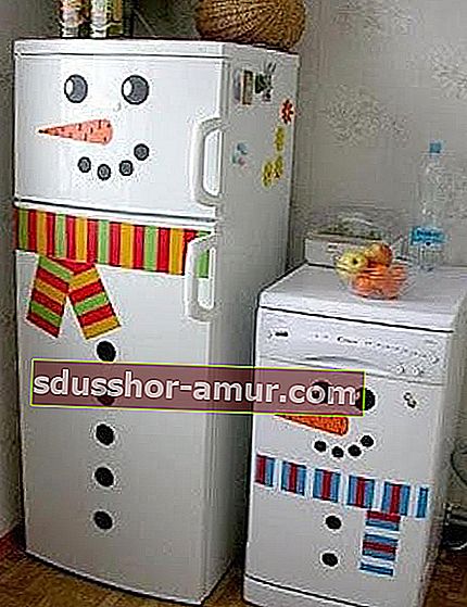 Хладилник на снежен човек