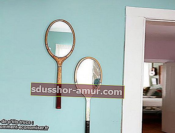 Зеркальная теннисная ракетка из переработанных материалов