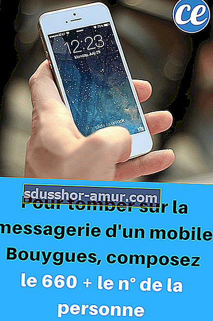 Trik u izravnom pristupu automatskoj sekretarici mobilnog uređaja Bouygues je biranje 660 + telefona osobe koju treba kontaktirati