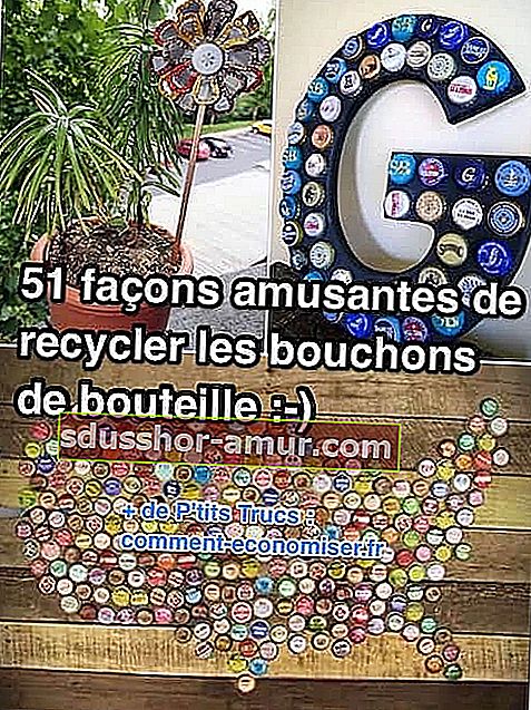 51 забавни идеи за рециклиране на капачки за бутилки