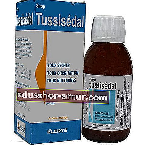 Tussisédal е сироп, който трябва да се избягва за деца