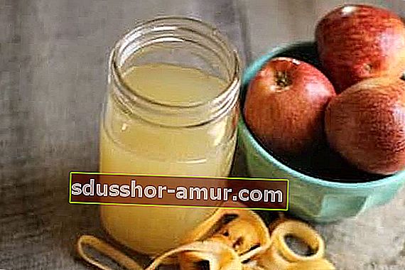 Ali poznate preprost recept za pripravo jabolčnega kisa z ostanki jabolk?