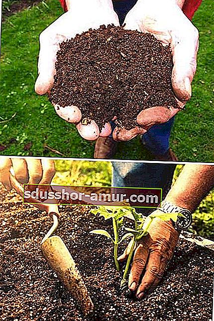 Используйте правильную смесь почвы и компоста, чтобы заполнить огород.