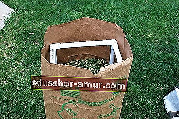 евтин градински държач за боклук pvc тръба