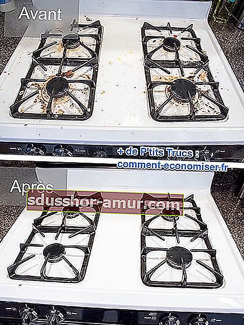  vodič za lako čišćenje plinskog štednjaka prije i nakon čišćenja