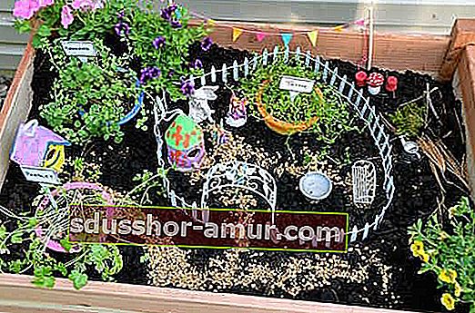 Миниатюрна градина с ароматни растения