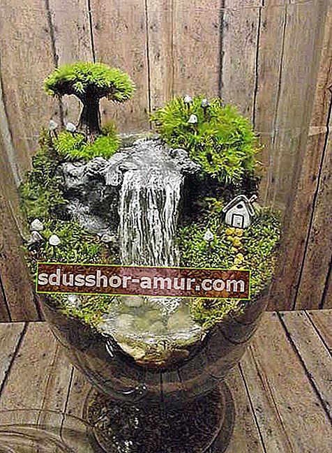 Mini vrt s vodopadom