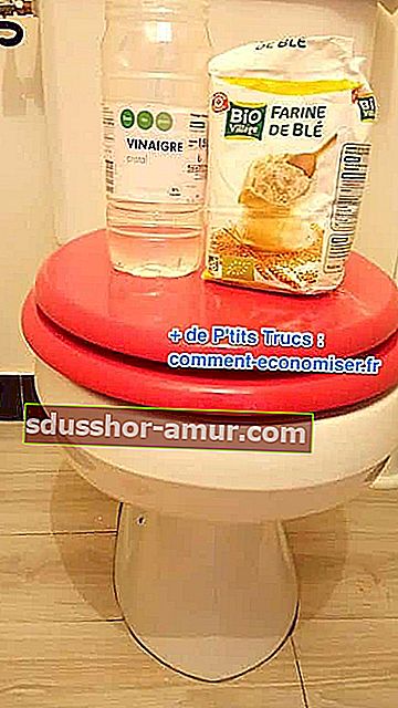 тоалетна чиния от накип санитарен брашно оцет