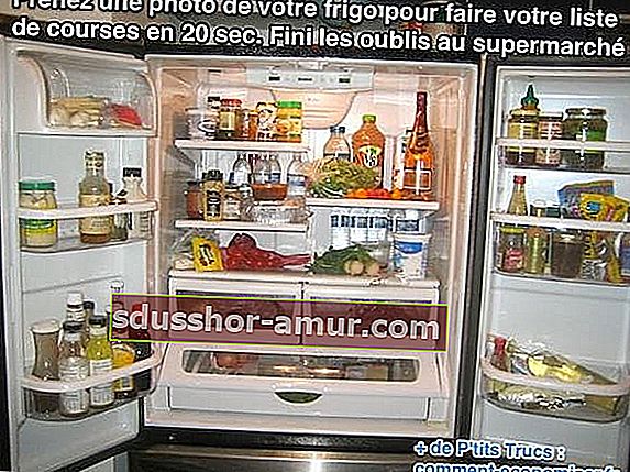 Направете снимка на хладилника, за да направите списъка си за пазаруване бързо