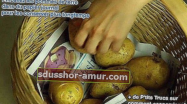 Krumpir duže čuvajte u novinama