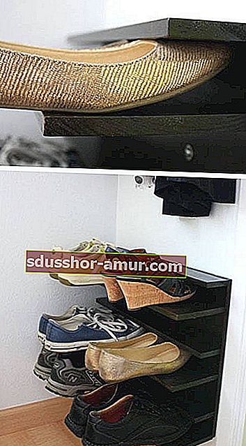 плаващ рафт за съхранение на обувки