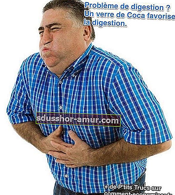 bolečina v želodcu coca cola olajša prebavo