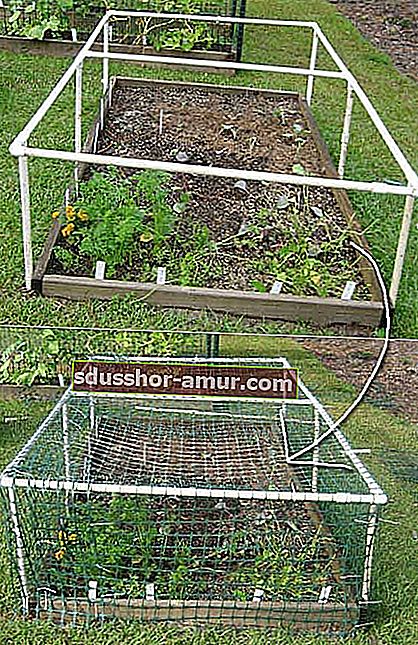 structură-țeavă-și-plasă-de-protecție-grădină