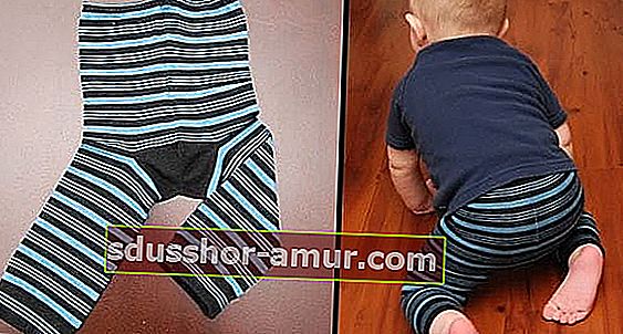 два чорапа за създаване на бебешки клинове