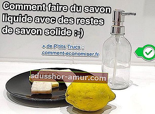 как се прави течен сапун за ръце от лимон от остатъци от твърд сапун