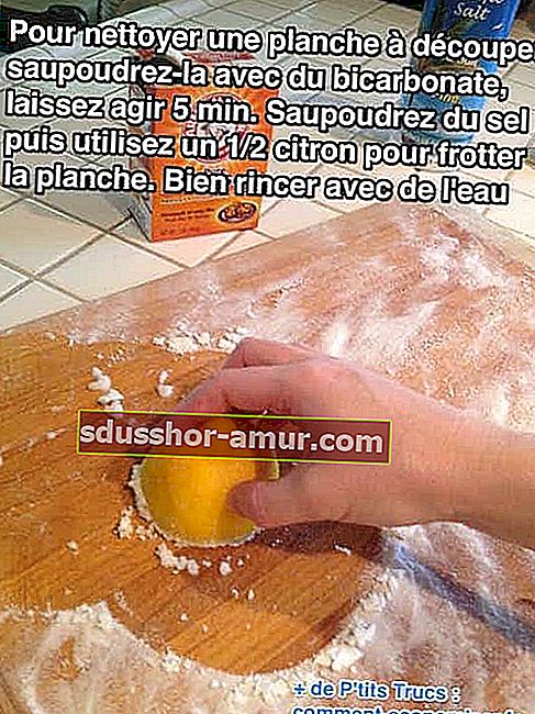 Za čiščenje rezalnih desk uporabite limono.