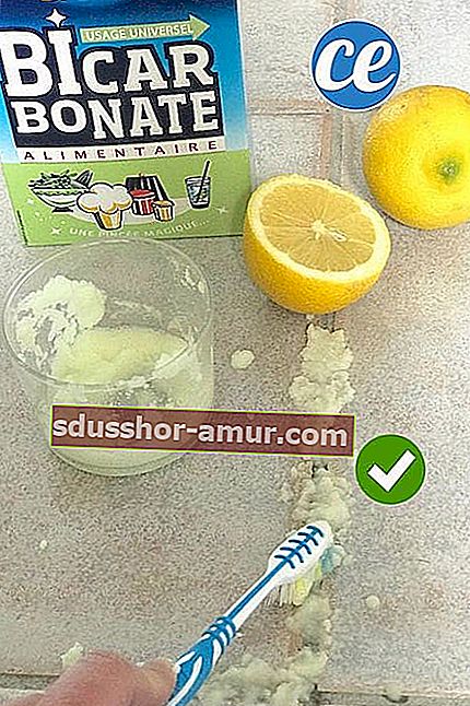 Spojeve pločica očistite sodom bikarbonom i pastom od limuna