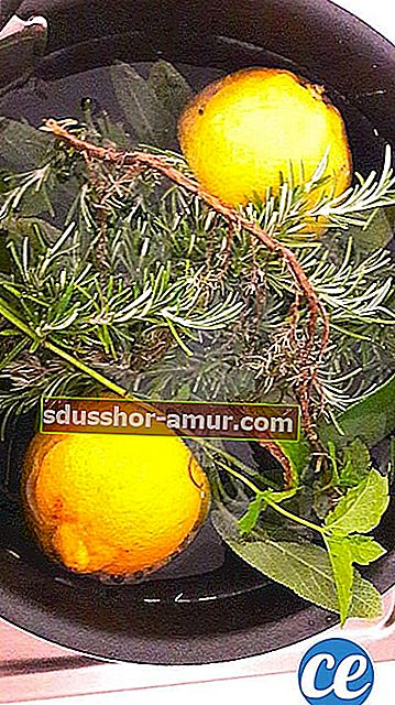 deodorizirajuća dekocija s aromatičnim biljem i koricama citrusa