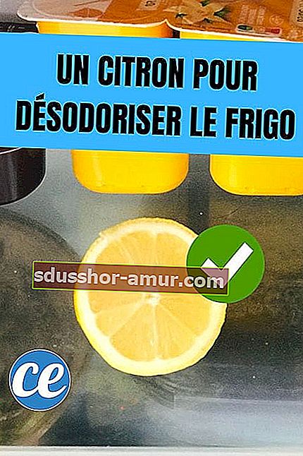 Половин лимон в хладилник, за да го дезодорира