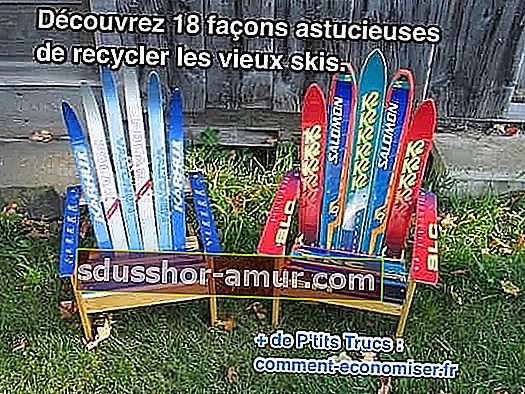 18 oryginalnych sposobów na recykling starych nart lub snowboardów