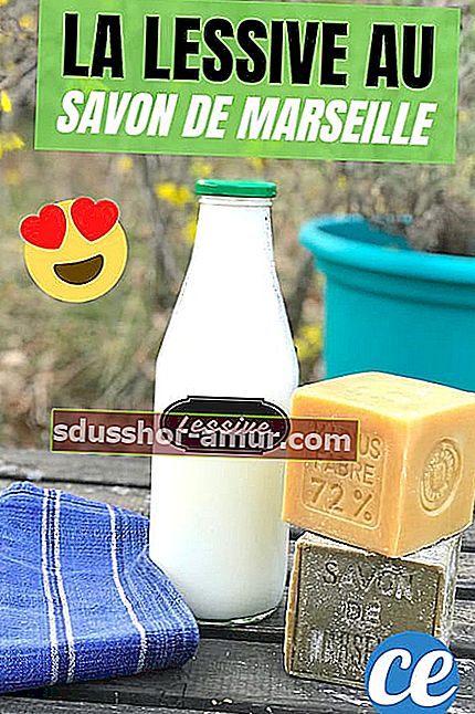 Marsilya sabunlu ev yapımı sıvı deterjan