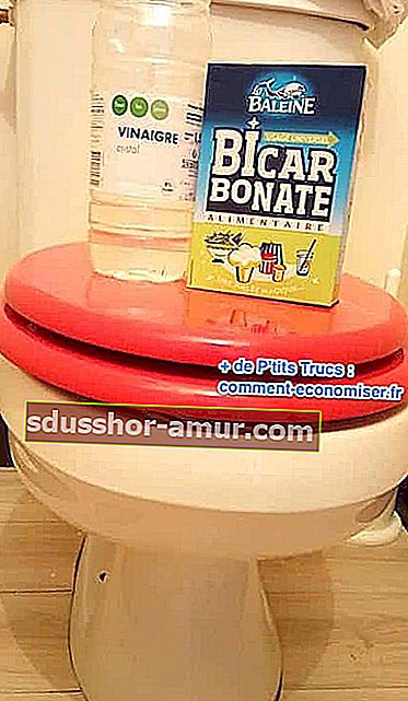 čistite toalete lako soda bikarbona bijeli ocat