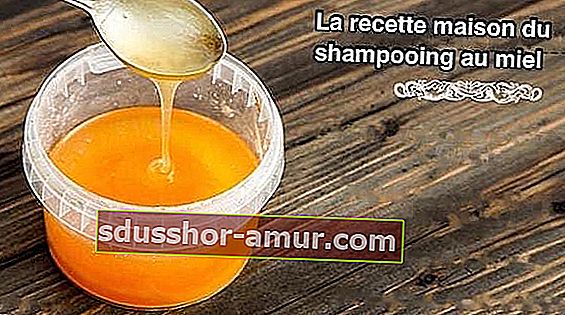 Лесна домашна рецепта за шампоан от мед