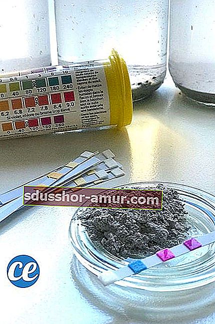 pH trake za ispitivanje pH pepela za čišćenje podova i rublja
