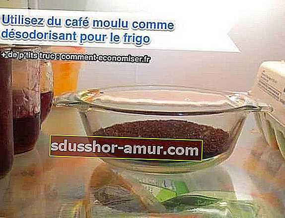 Za odstranjevanje vonja hladilnika uporabite mleto kavo