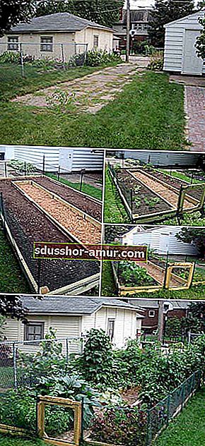как да направите U-образна зеленчукова градина в двор