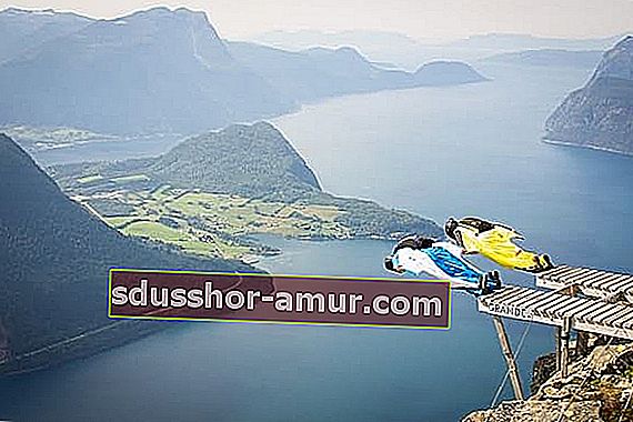 Base jumping u planinama Norveške 