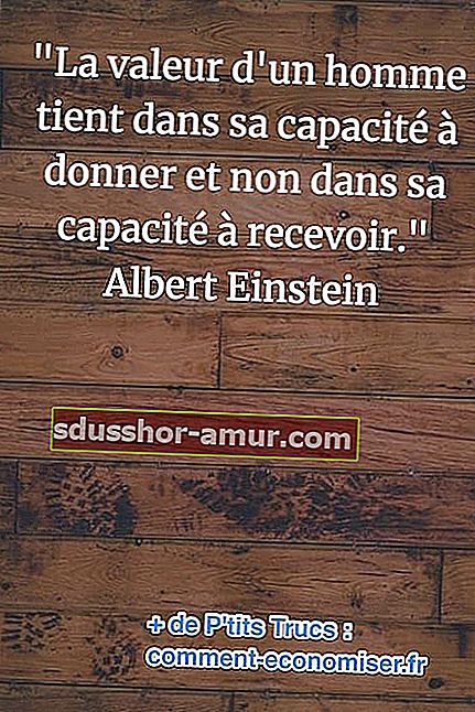 цитат от Алберт Айнщайн за стойността на мъжа