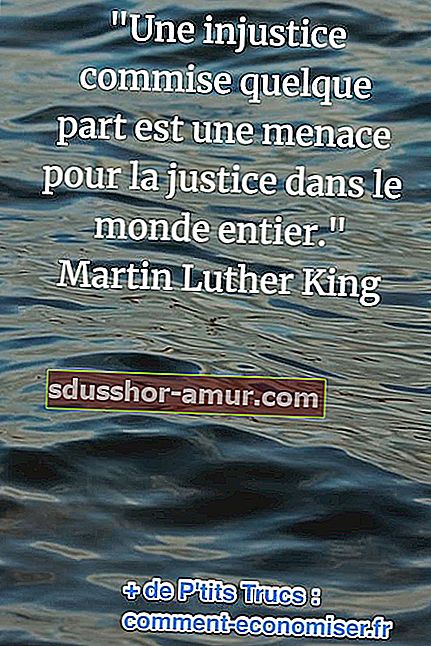 Мартин Лутър Кинг цитат за несправедливостта