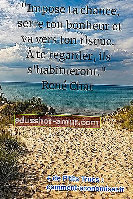 citat Renéa Char-a o sreći i sreći