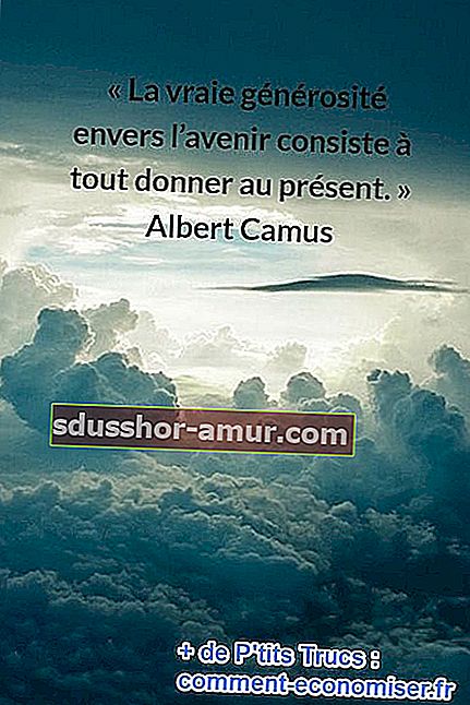 citat Alberta Camusa o velikodušnosti