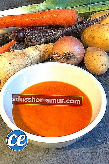 Зеленчукова супа с моркови, картофи, лук, праз