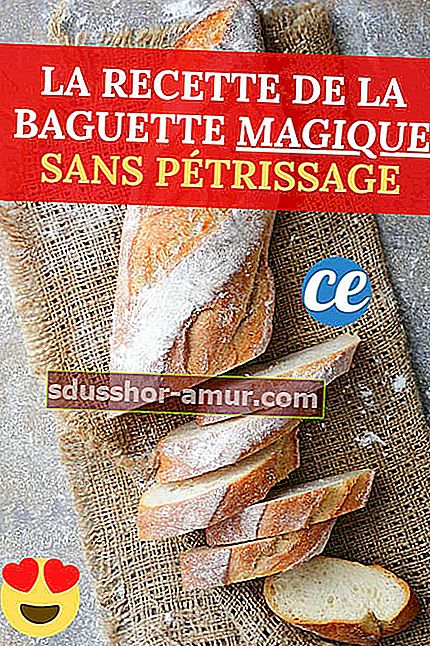 Kako napraviti domaći baguette?  Ultra lagan recept BEZ gnječenja.