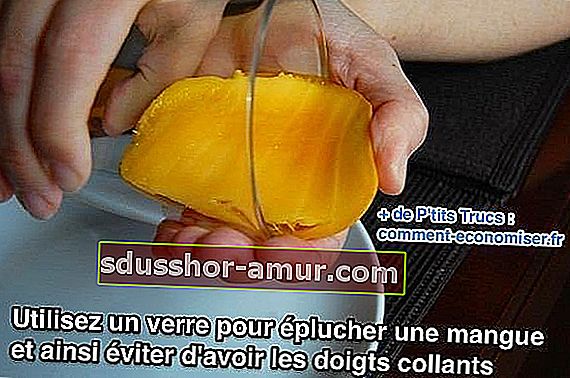 Kako olupiti mango s kozarcem