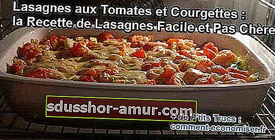 lasagne z cukinią i pomidorami