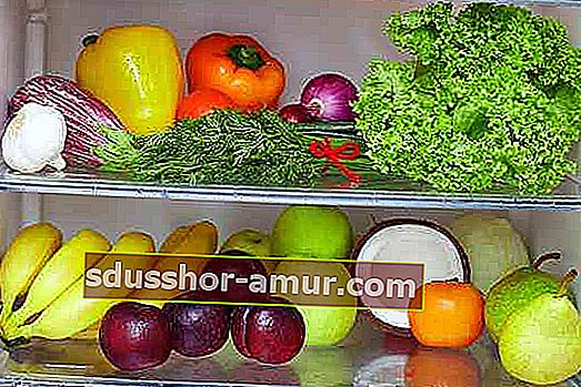voće i povrće za čuvanje u hladnjaku