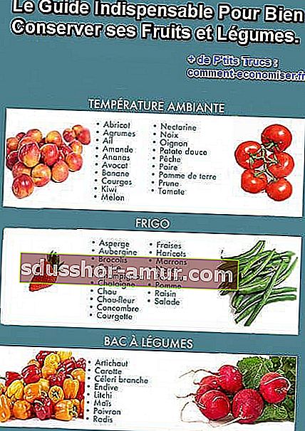 vodič za pravilno skladištenje voća i povrća