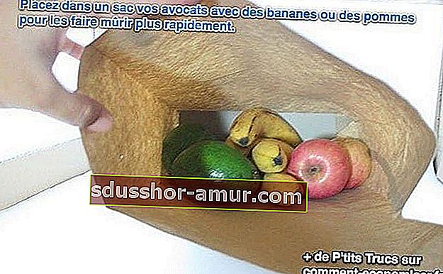 поставете авокадото си в торба с банани или ябълки, за да узреят по-бързо