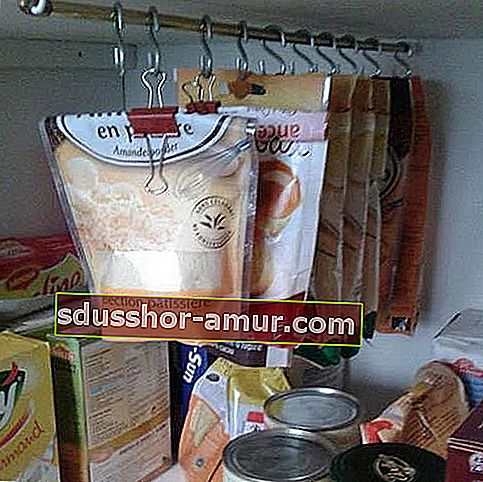 Uporabite beležke za razporeditev kuhinjskih omar