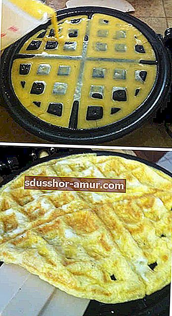 Prečo nepoužiť na prípravu omelety vaflovú žehličku?