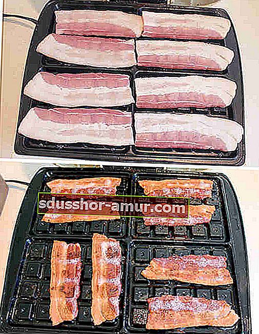 Pržite slaninu glačalom za oblatne kako biste uštedjeli vrijeme.